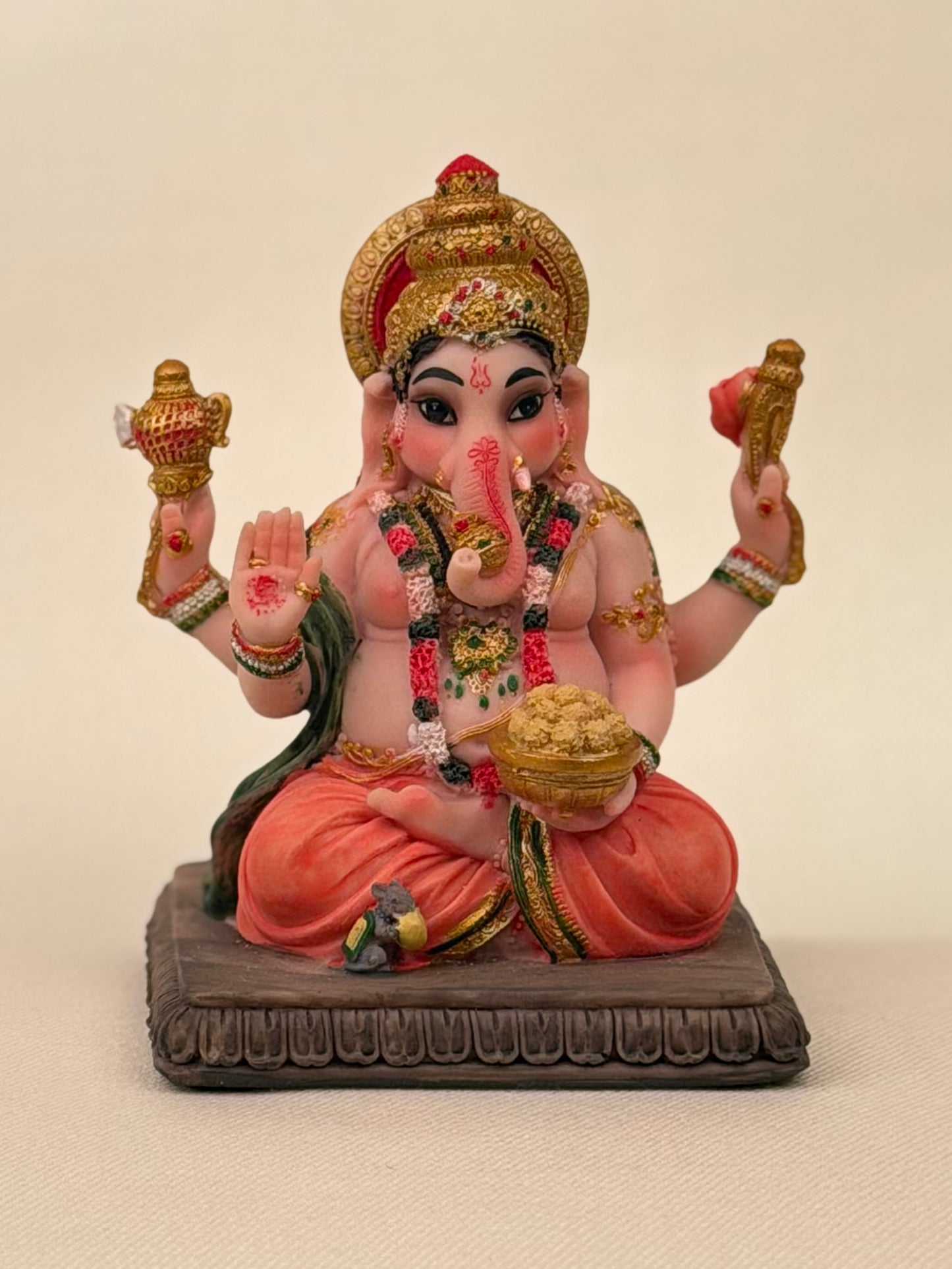Ganesh Blessing Resin Statue