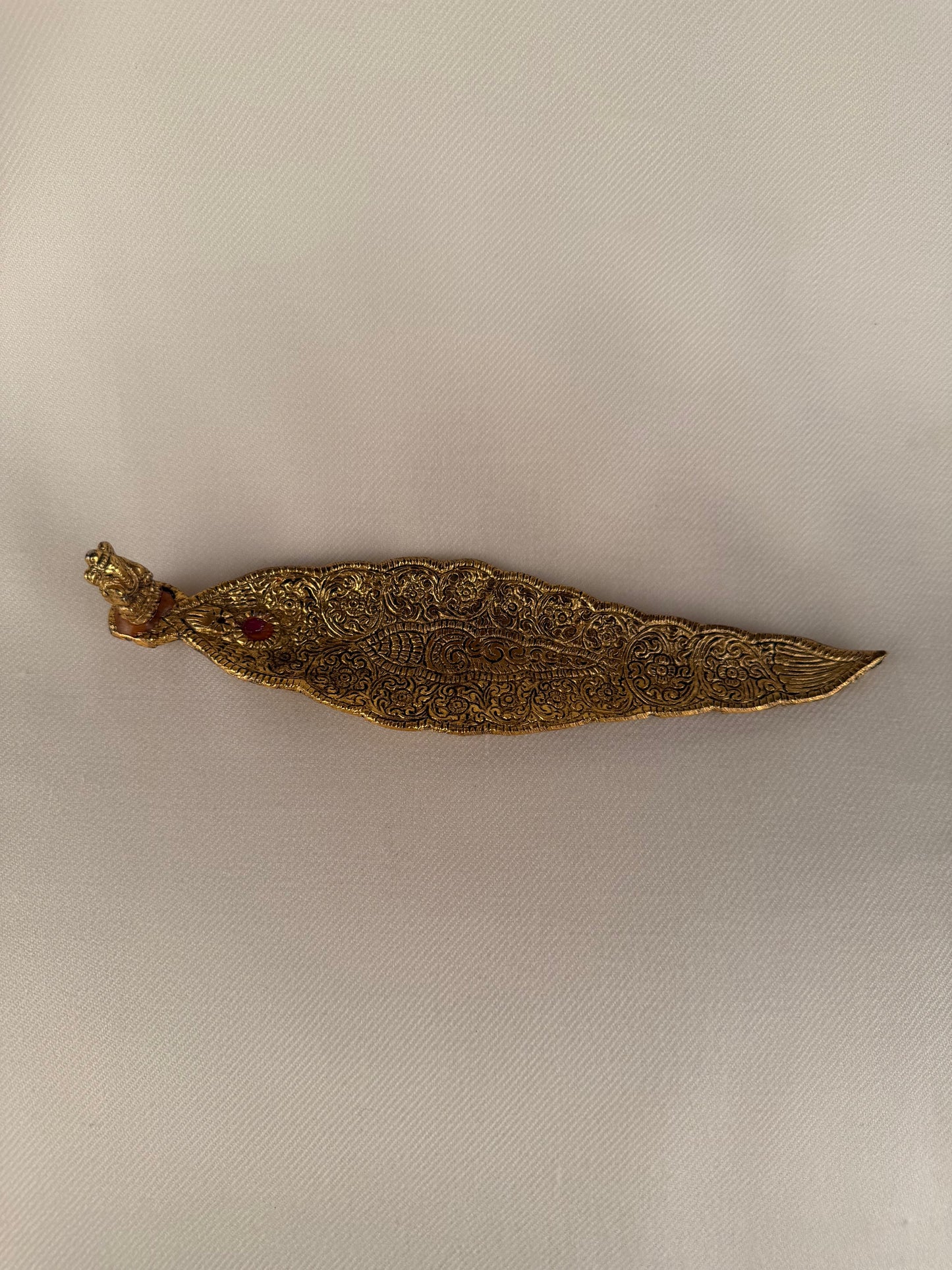 Gold Metal Incense Holder