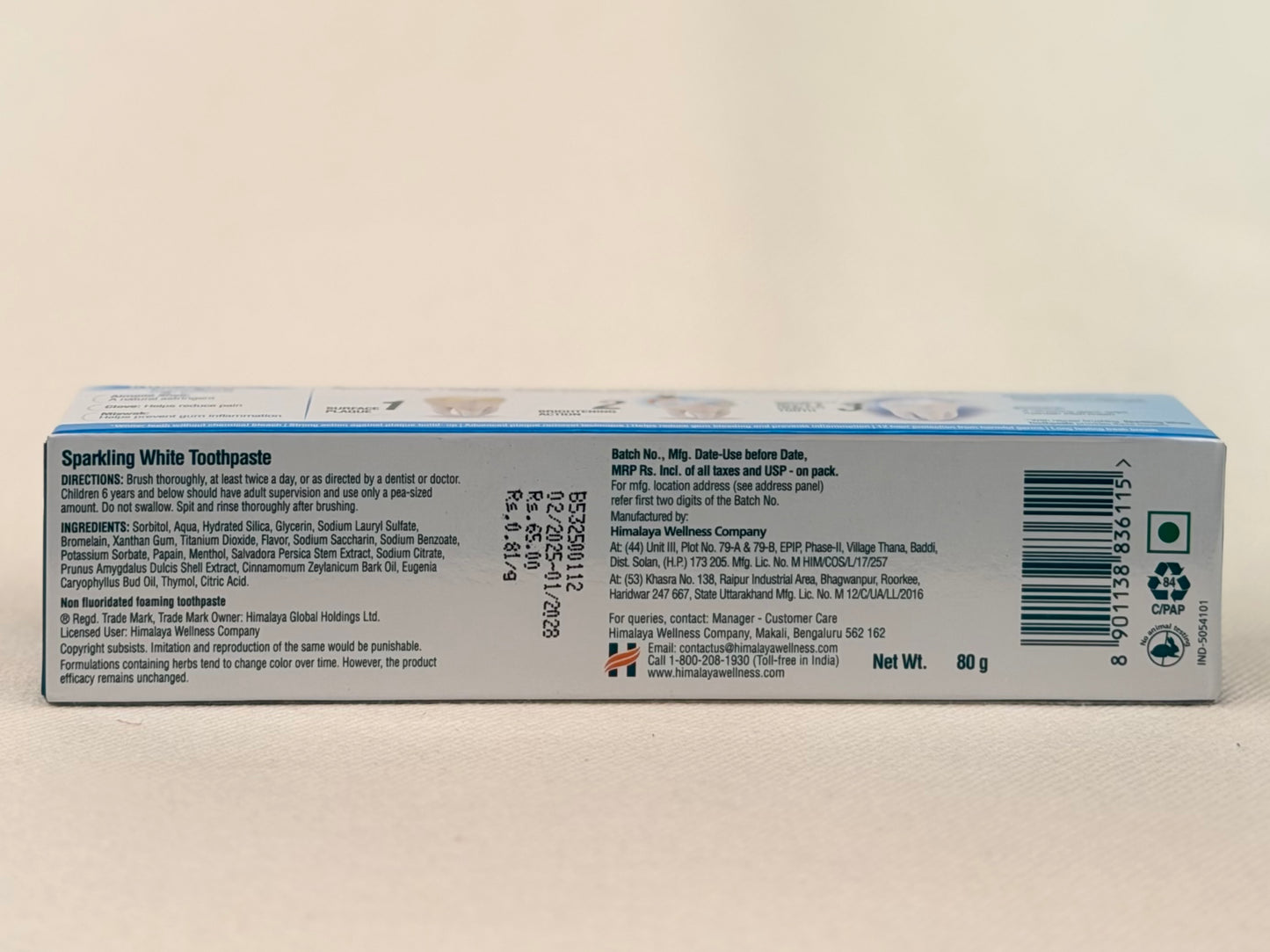 Himalaya Sparkling White Toothpaste
