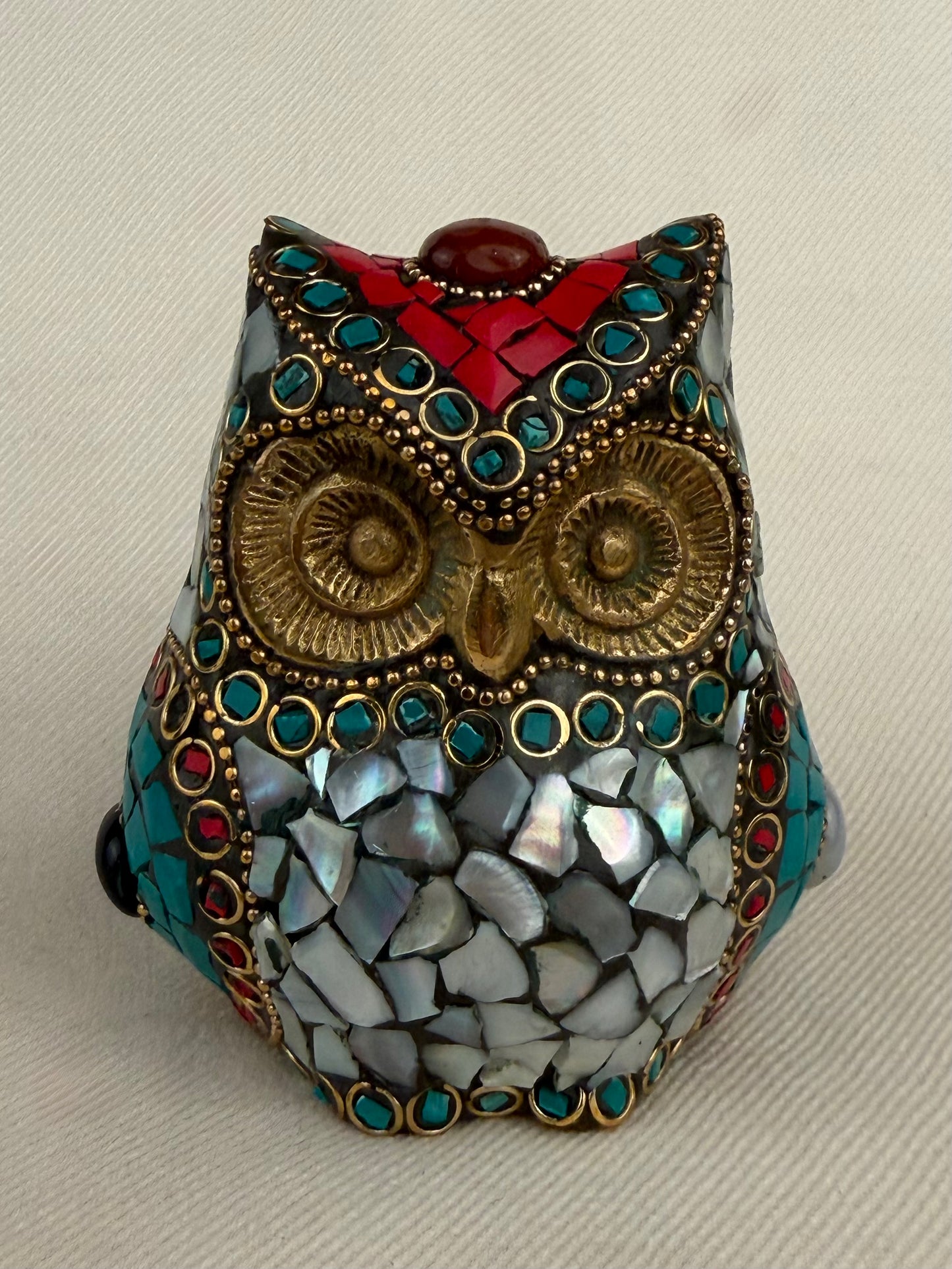 Metal Mosaic Owl