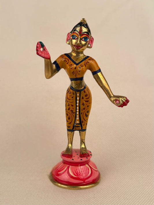 Radha Krishna Deity Set — Hand-Painted