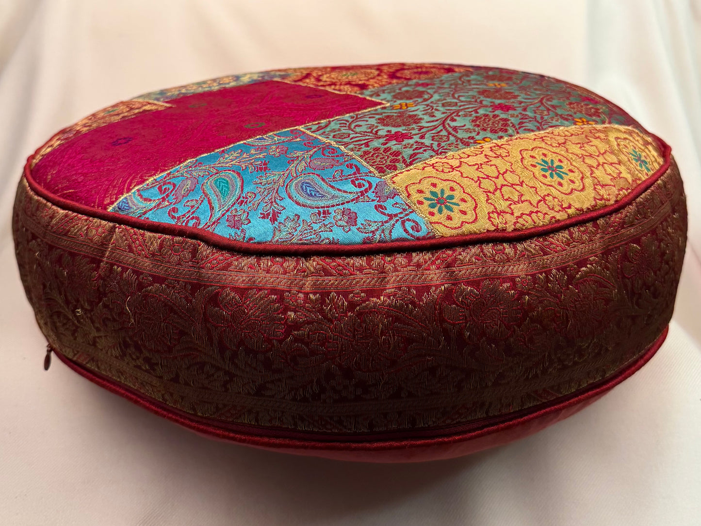 Round Patchwork Floor Cushion