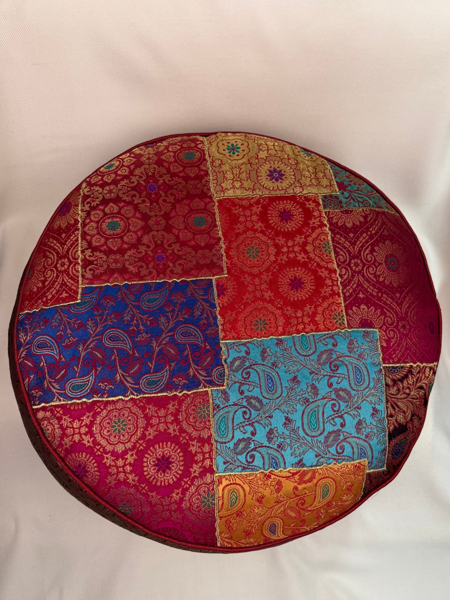 Round Patchwork Floor Cushion