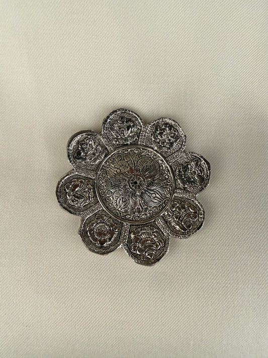 Metal Flower Incense Holder
