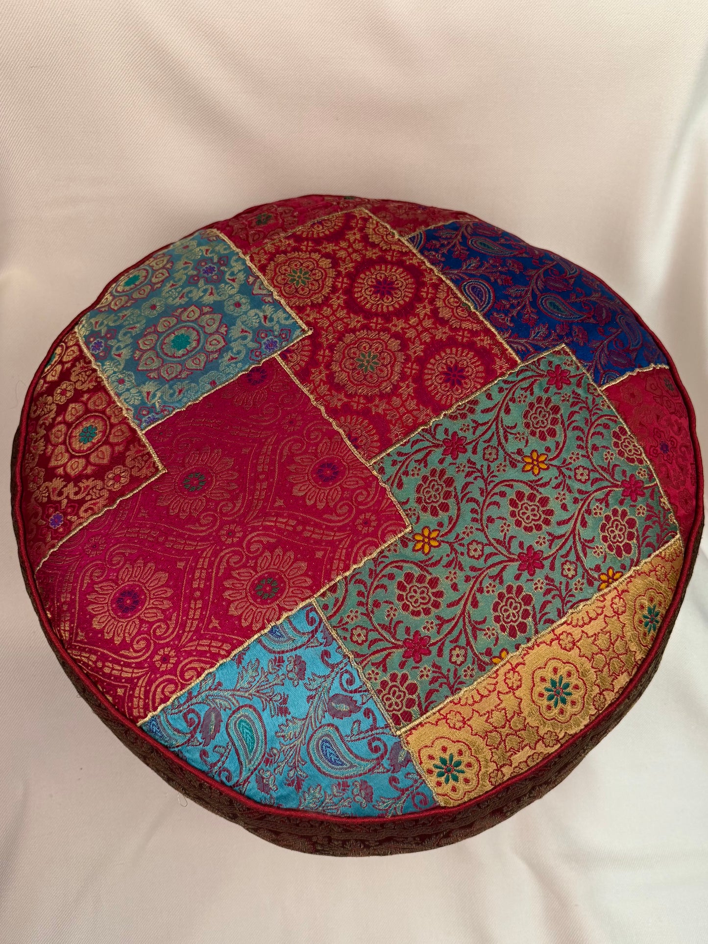 Round Patchwork Floor Cushion