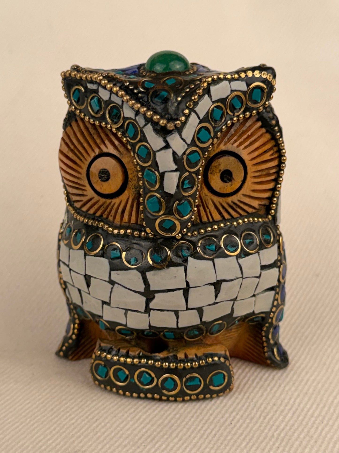 Mosaic Wood Owl