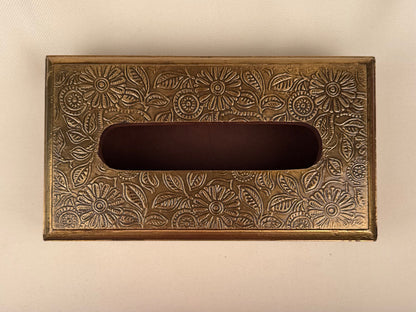 Embossed Metal Tissue Box Cover