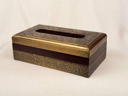 Embossed Metal Tissue Box Cover
