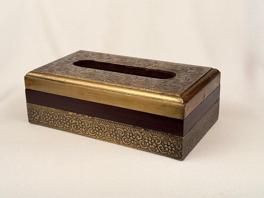 Embossed Metal Tissue Box Cover
