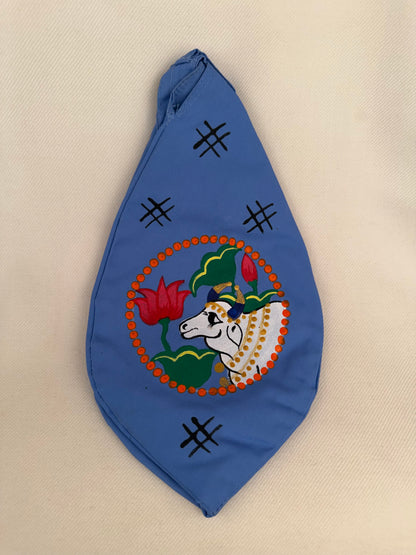 Hand Painted Japa Bead Bag