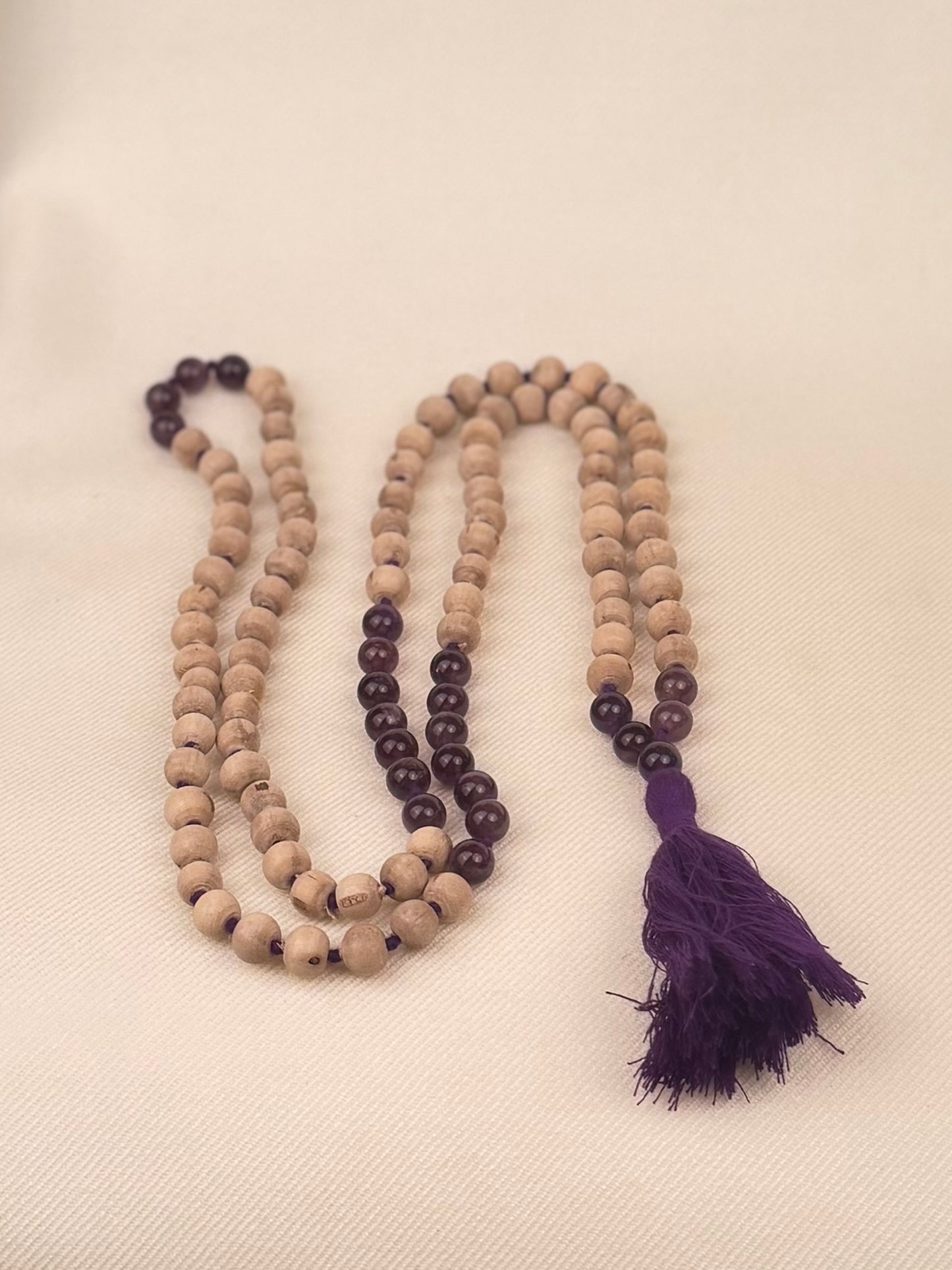 Tulasi and Gemstone Japa Mala — 108 Beads