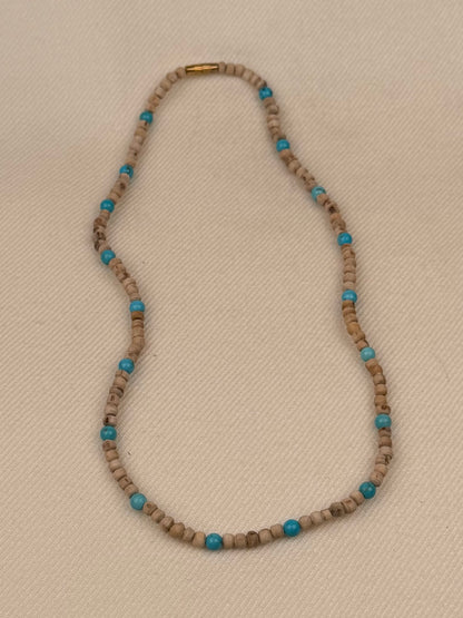 Tulasi Necklace with Coloured Beads