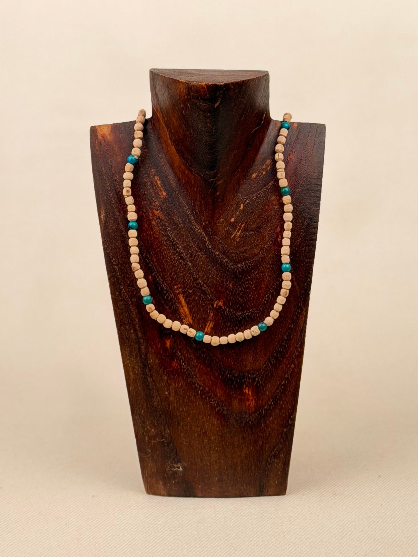 Tulasi Necklace with Coloured Beads