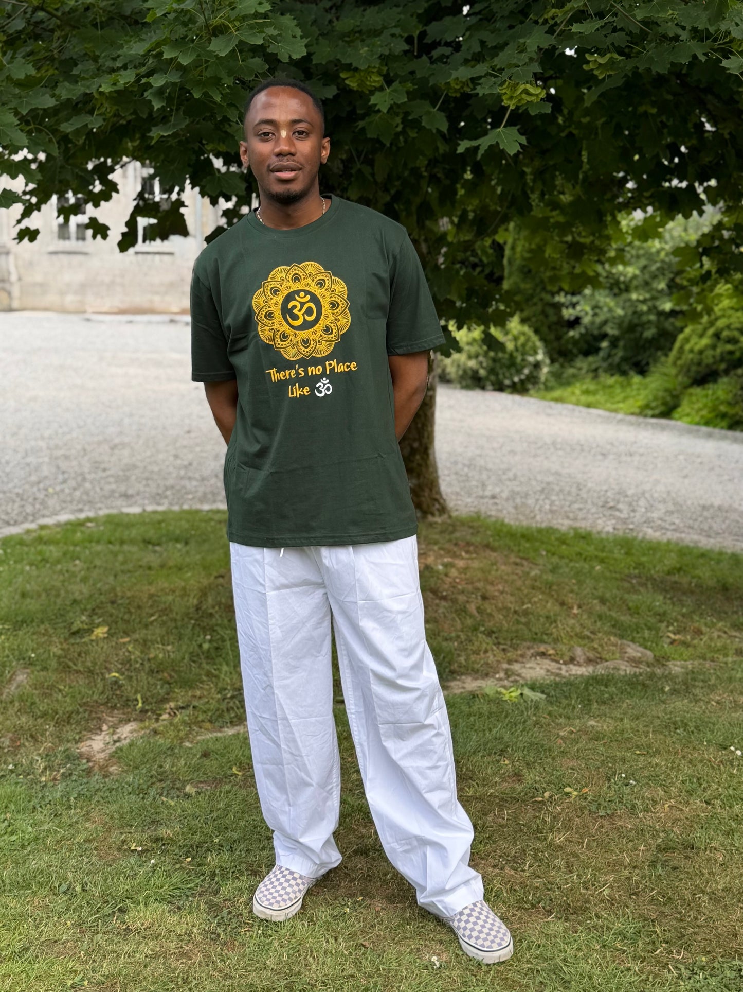 Men's White Flowy Pants