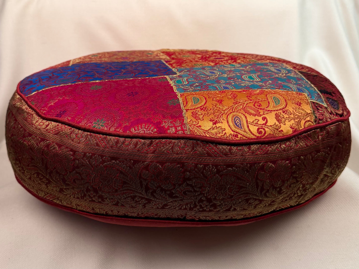 Round Patchwork Floor Cushion