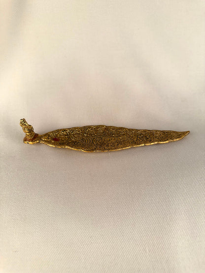 Gold Metal Incense Holder
