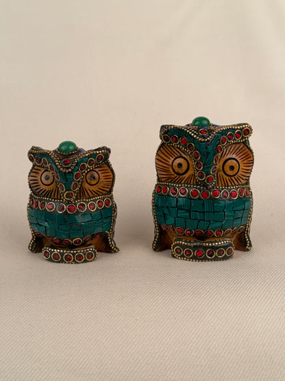 Mosaic Wood Owl