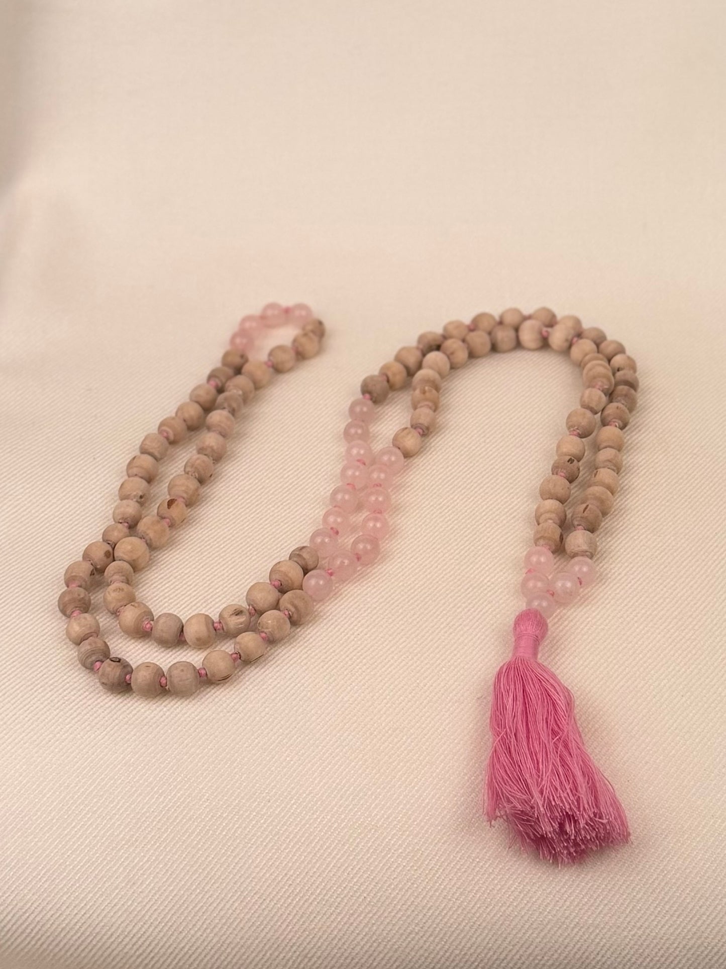 Tulasi and Gemstone Japa Mala — 108 Beads