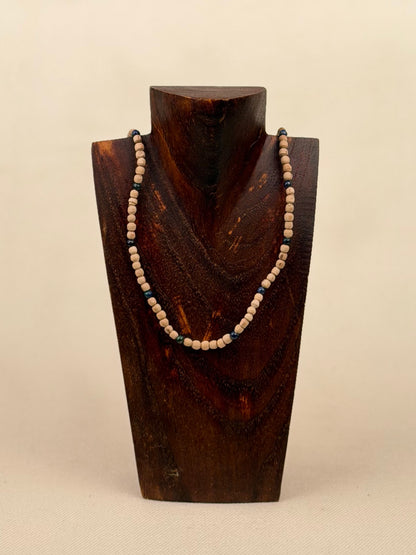 Tulasi Necklace with Coloured Beads