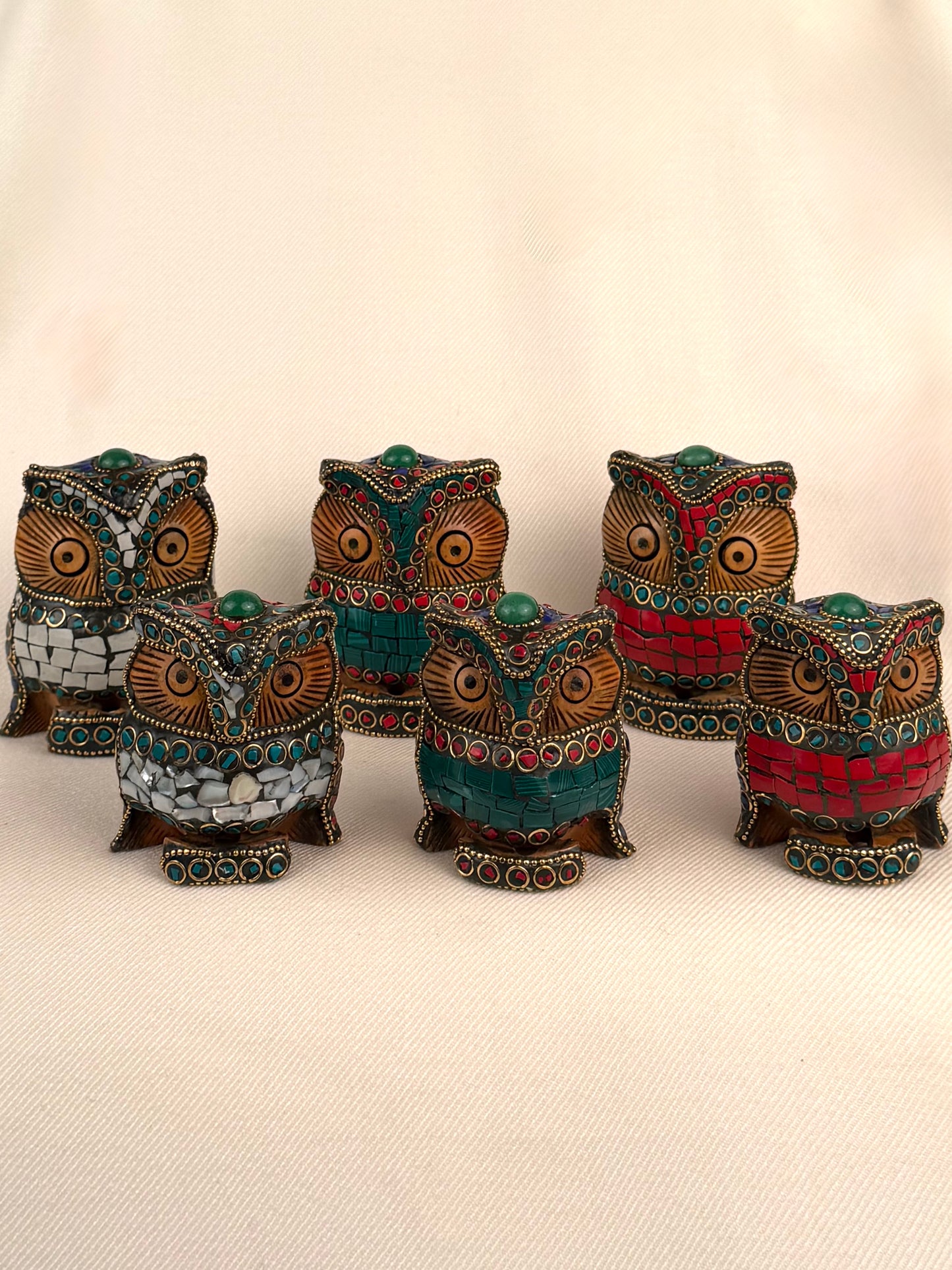 Mosaic Wood Owl