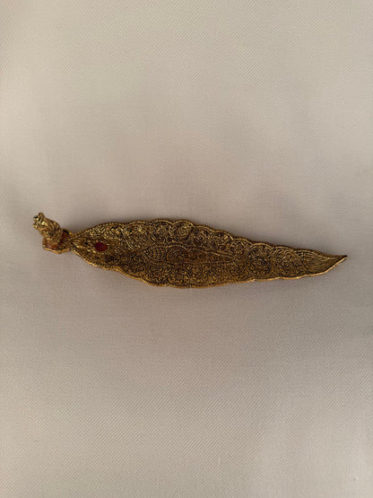 Gold Metal Incense Holder