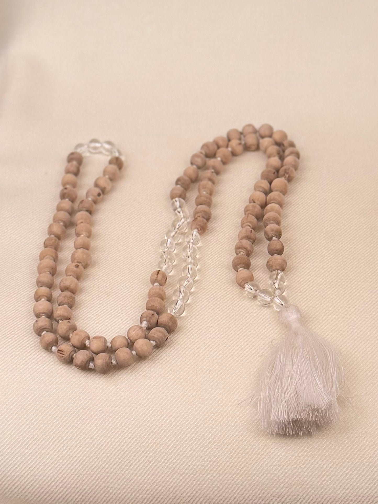 Tulasi and Gemstone Japa Mala — 108 Beads