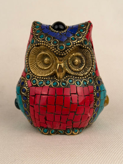 Metal Mosaic Owl