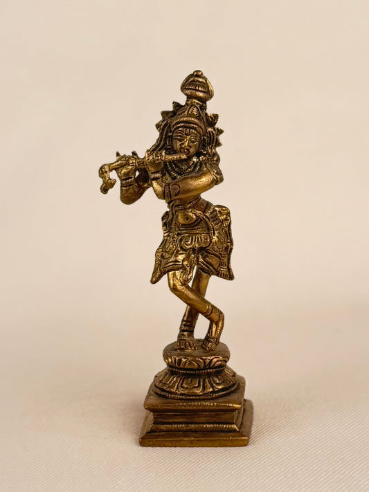 Metal Krishna Statue – Medium
