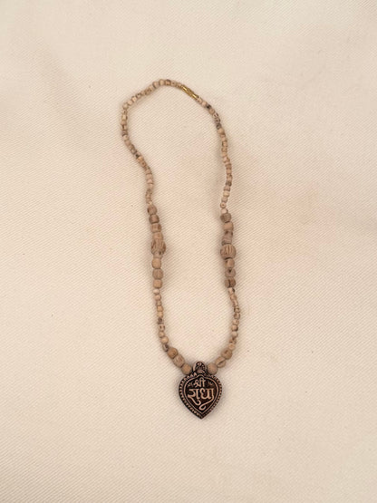 Carved Tulasi Necklace — Sri Radhe