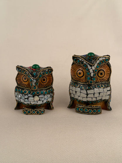 Mosaic Wood Owl