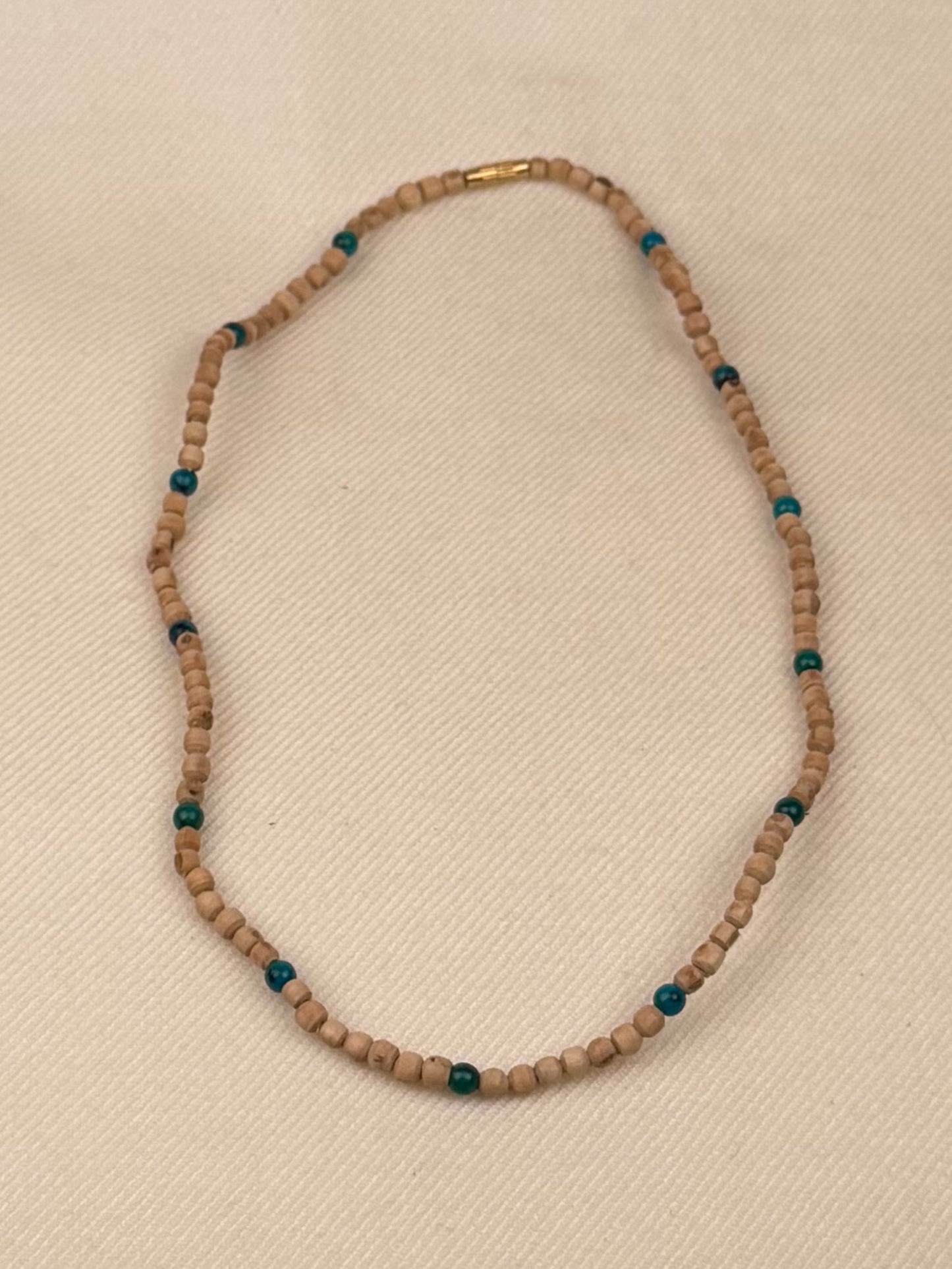 Tulasi Necklace with Coloured Beads