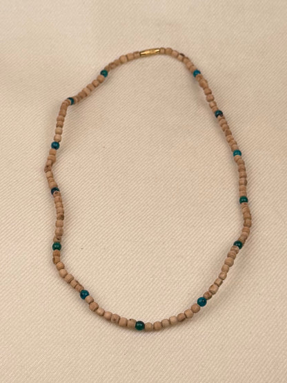 Tulasi Necklace with Coloured Beads