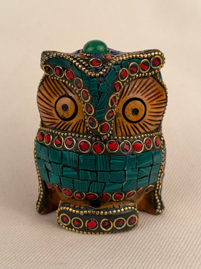 Mosaic Wood Owl