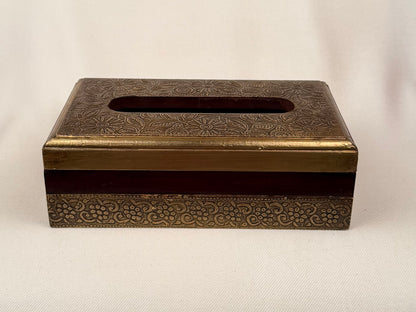 Embossed Metal Tissue Box Cover