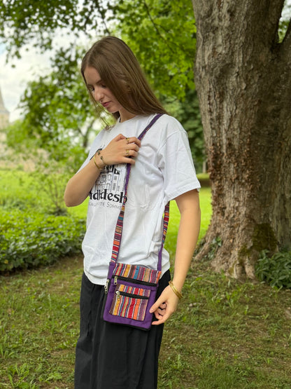 Striped Sling Bag