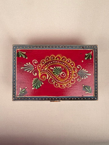 Hand-Painted Wooden Keepsake Box