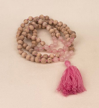 Tulasi and Gemstone Japa Mala — 108 Beads