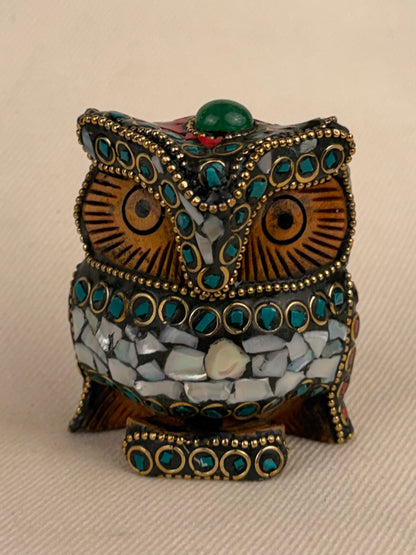 Mosaic Wood Owl