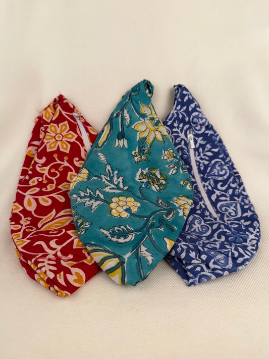 Patterned Japa Bead Bag
