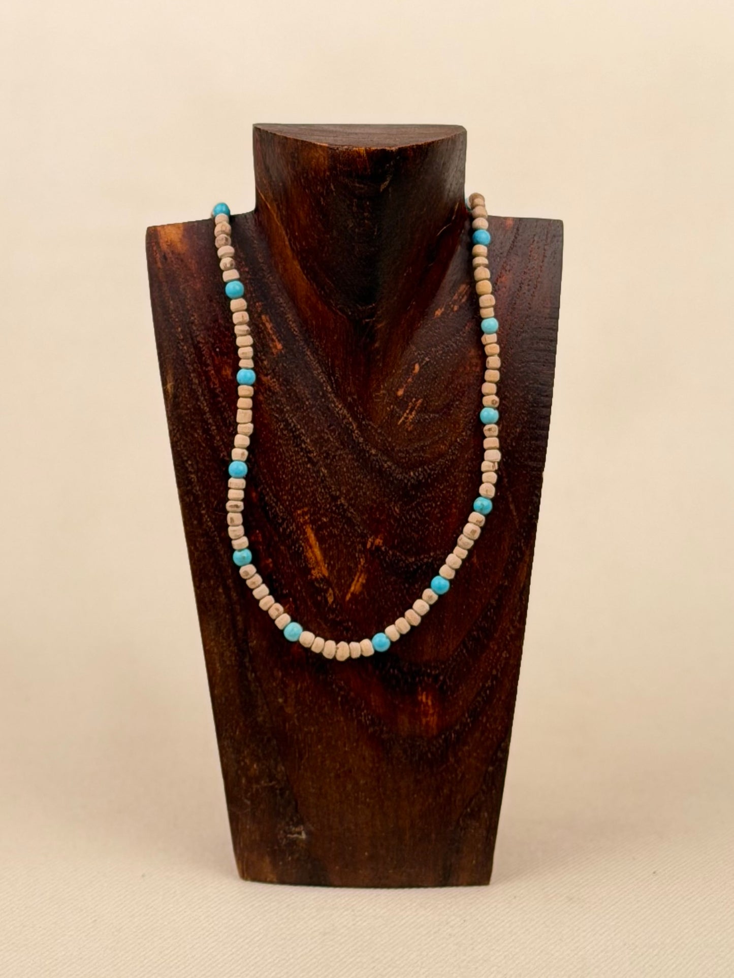 Tulasi Necklace with Coloured Beads
