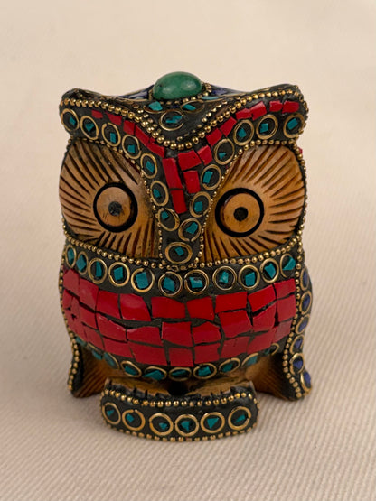Mosaic Wood Owl