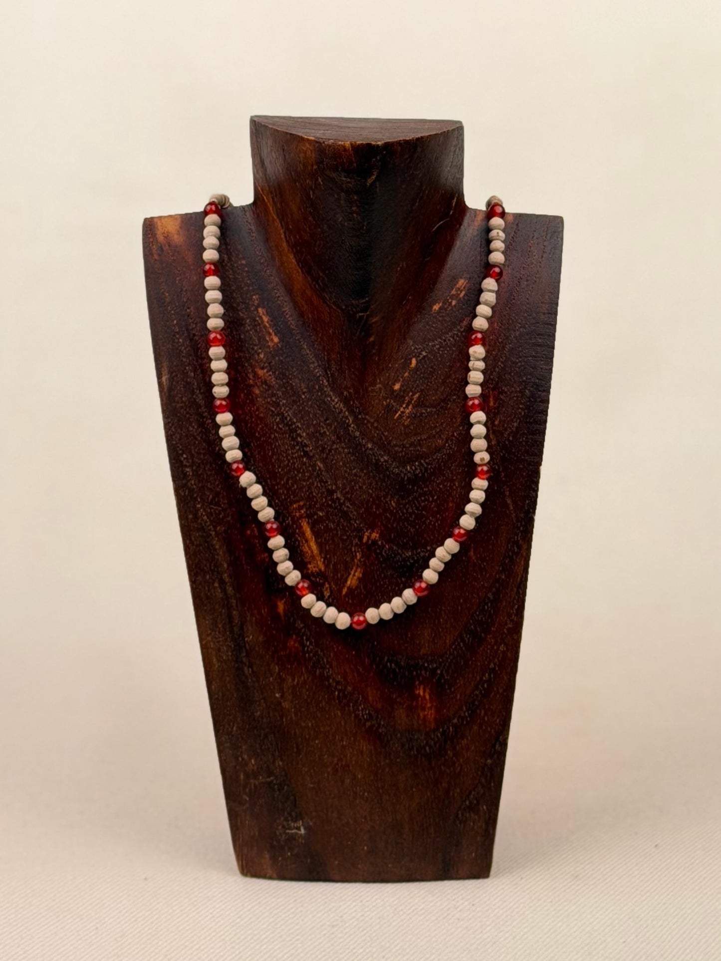 Tulasi Necklace with Coloured Beads