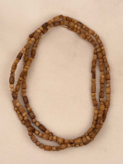 Carved Tulasi Necklace — Sri Radhe