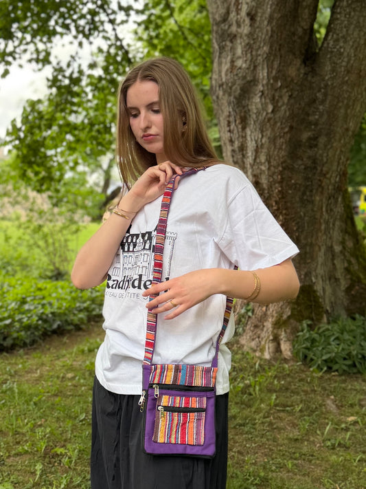 Striped Sling Bag