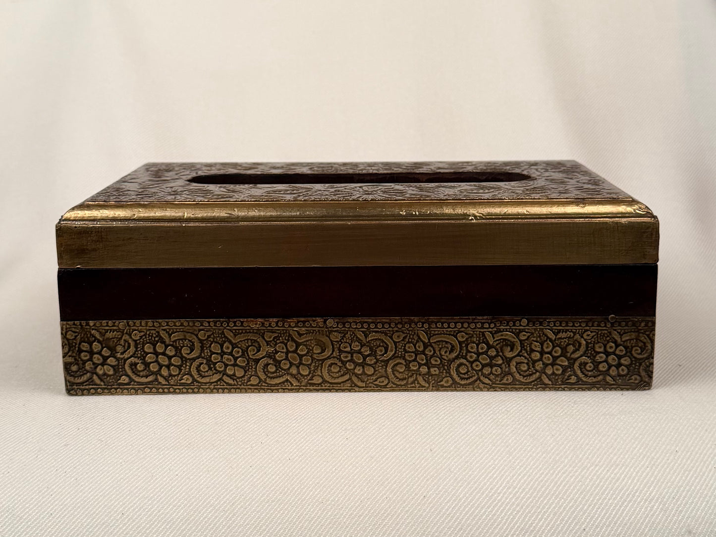 Embossed Metal Tissue Box Cover