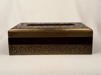 Embossed Metal Tissue Box Cover